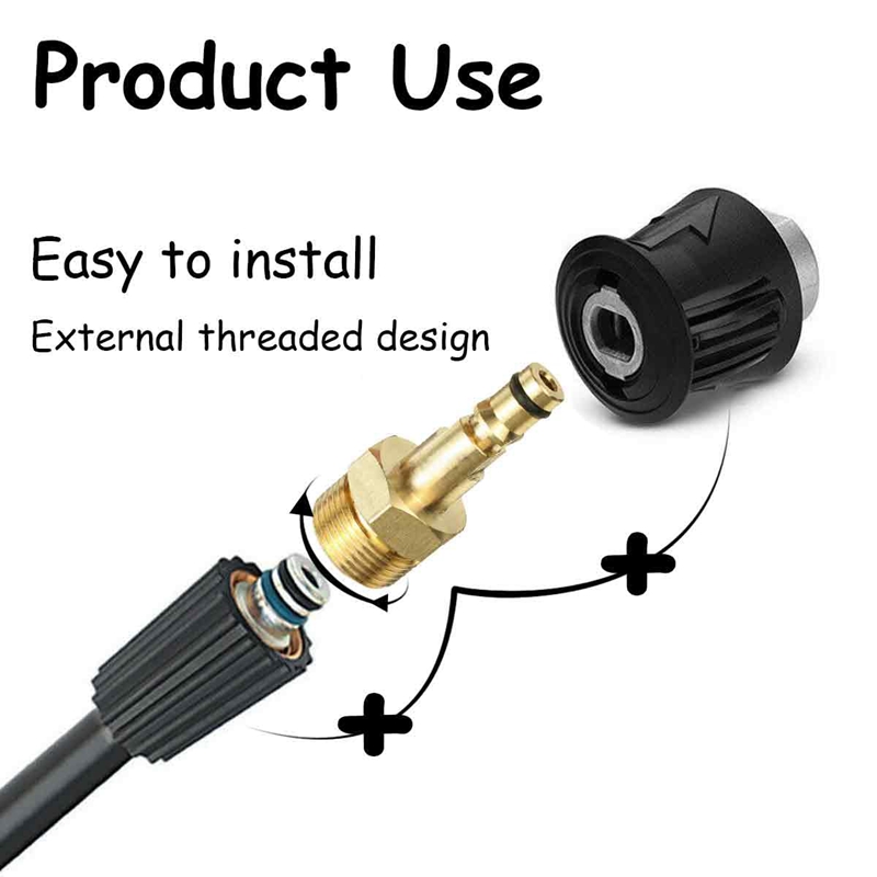 High Pressure Washer Adapter M - огляд і ціна Compression Fitting Brass