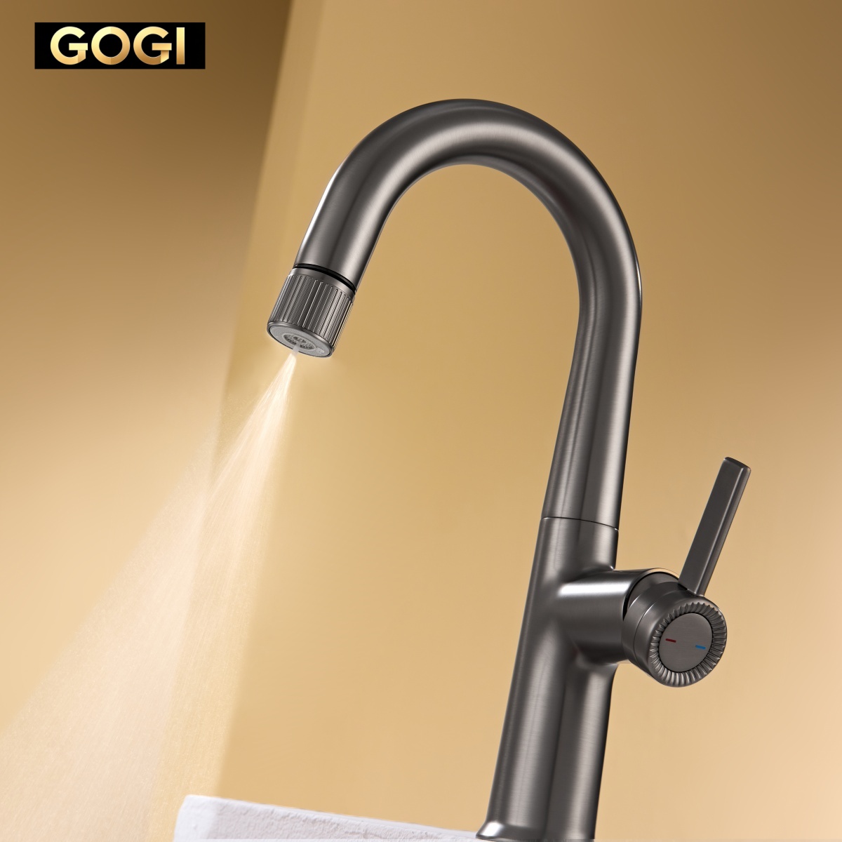 GOGI Solid Brass Gun Gray Pull - огляд і ціна Basin Mixer Cartridge